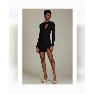 Alix NYC Pratt Mini Dress Long Sleeve Cut Out Sexy Party‎ Women's S